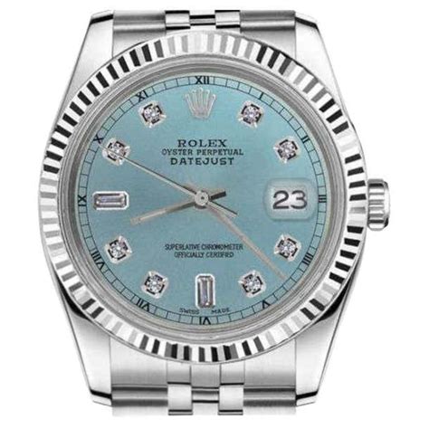 rolex 69160 year|ladies blue face Rolex.